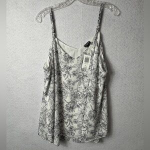 Torrid Black and White Spaghetti Strap Top Size 2